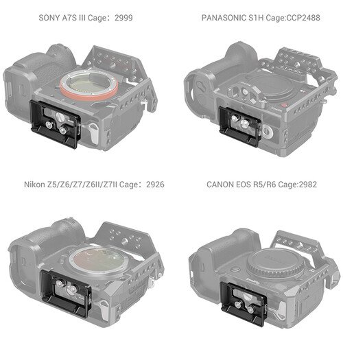 Plaque de dégagement rapide SmallRig de type Arca pour certaines nacelles DJI RS 4