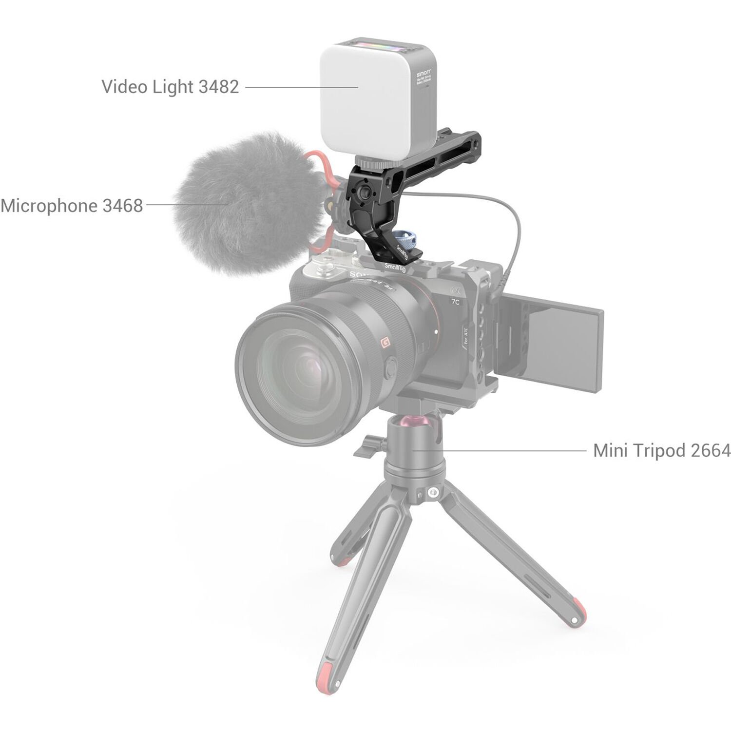 Poignée supérieure SmallRig avec support anti-torsion de type ARRI (Lite)