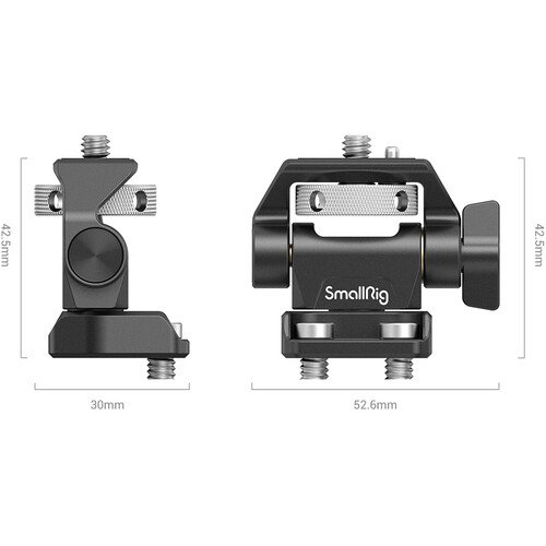 Support de moniteur pivotant et inclinable SmallRig avec 2 vis 1/4"-20