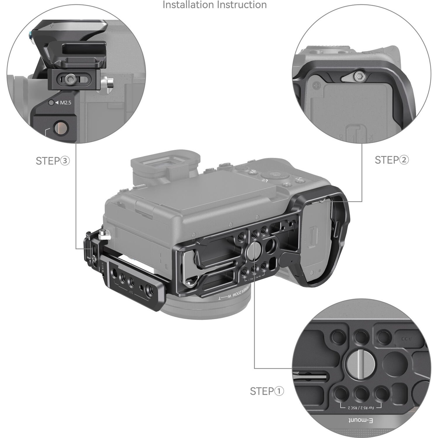 Kit de cage avancée SmallRig Rhinoceros pour Sony a7R V, a7 IV et a7S III 3
