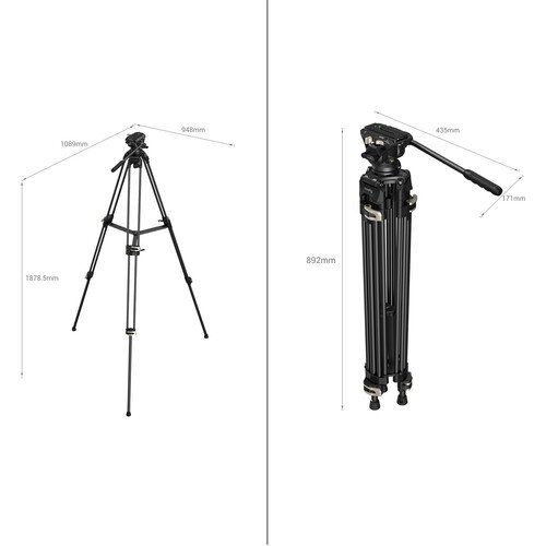 Trépied robuste SmallRig AD-01 avec rotule fluide 2