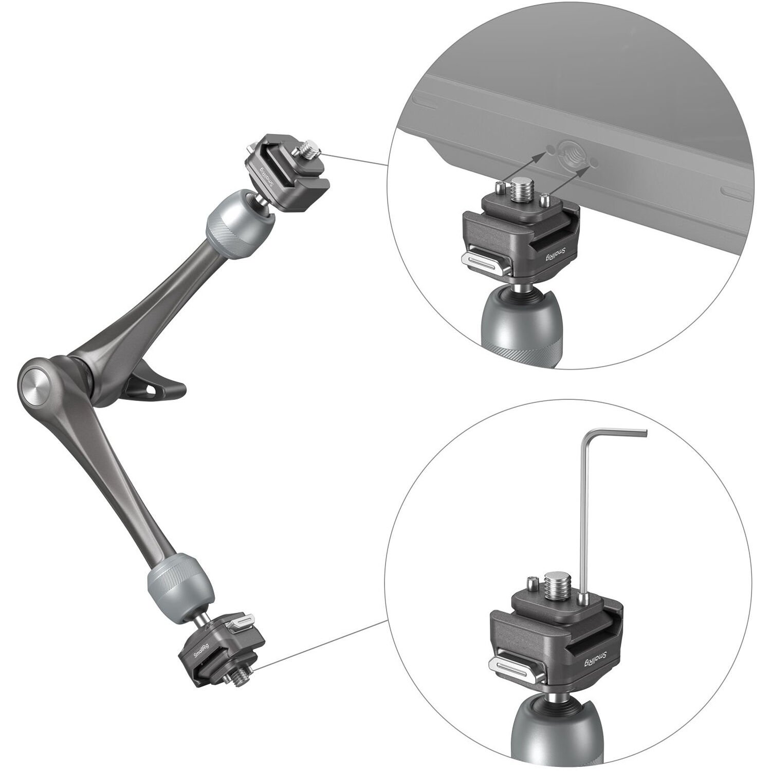 Bras magique à rosette à dégagement rapide SmallRig HawkLock H21 (11")