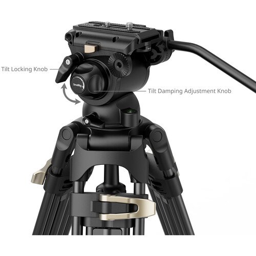 Kit trépied robuste et tête fluide SmallRig AD-01S 2