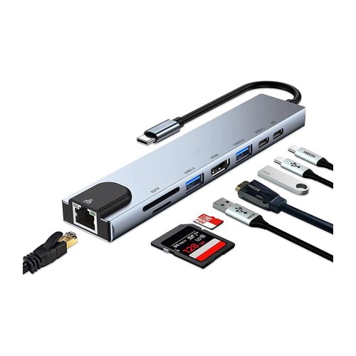 USB to Type C 8 in 1