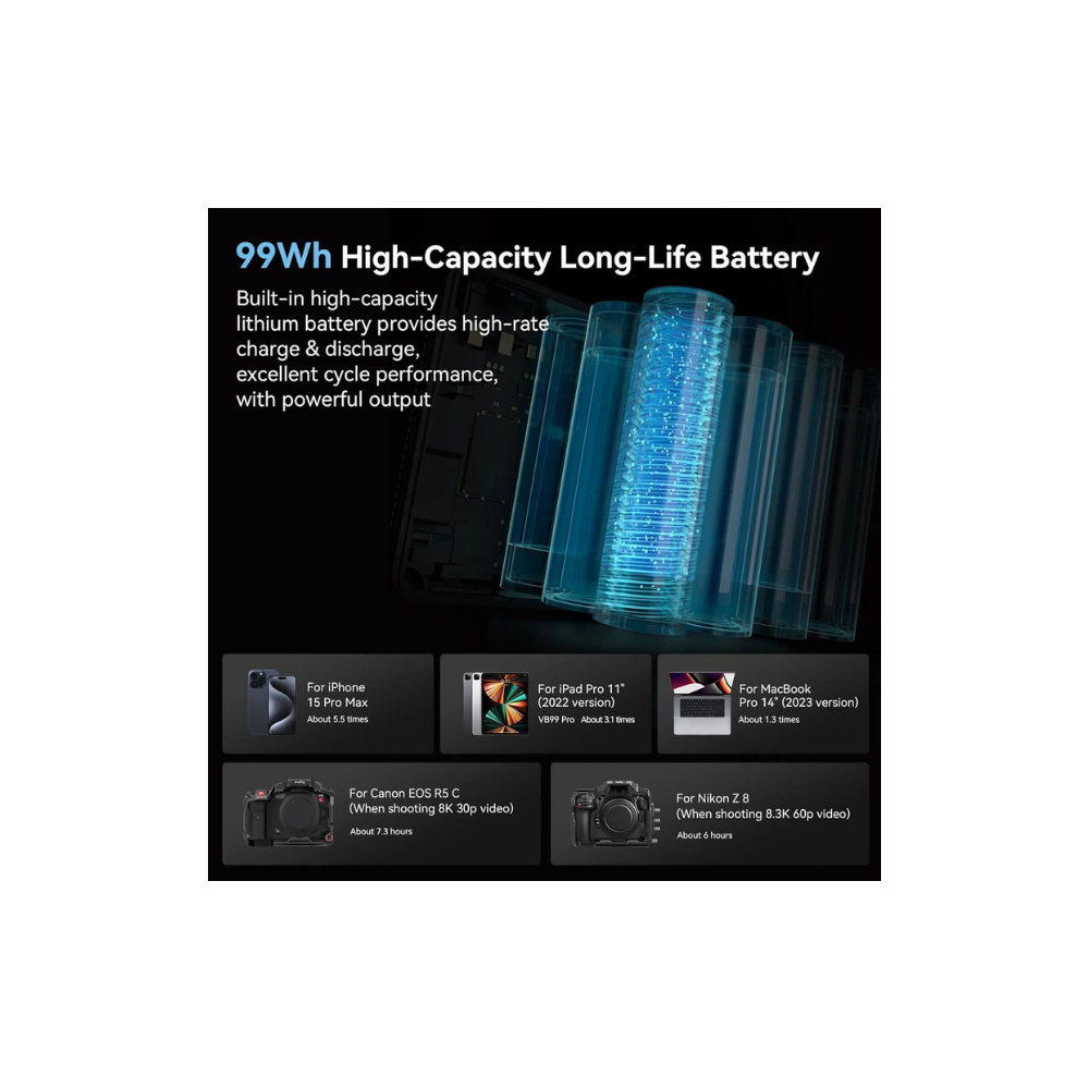 SmallRig VB99 Pro V Mount Battery 6700mAh 99Wh Camera Battery-4430B