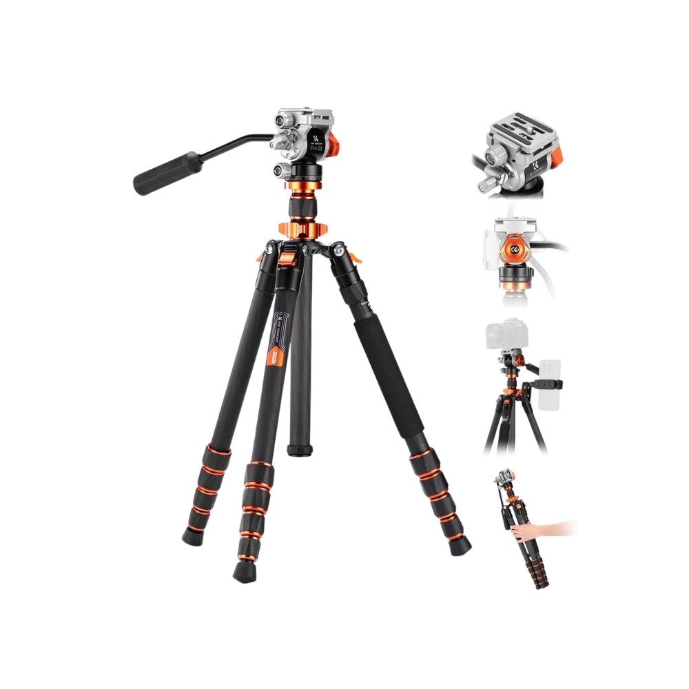 Carbon Fiber Lightweight Camera Tripod