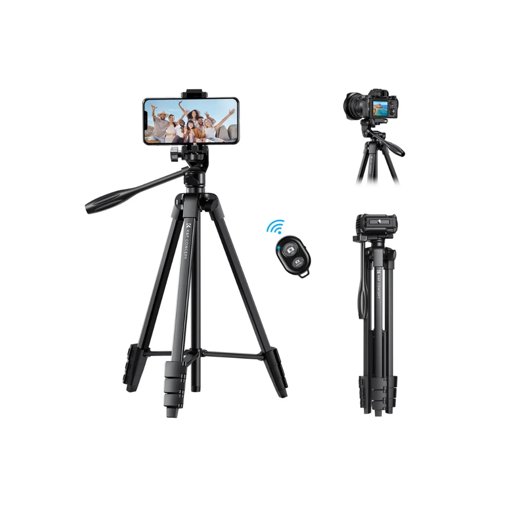 K&amp;F Aluminum Travel Tripod with Bluetooth Remote