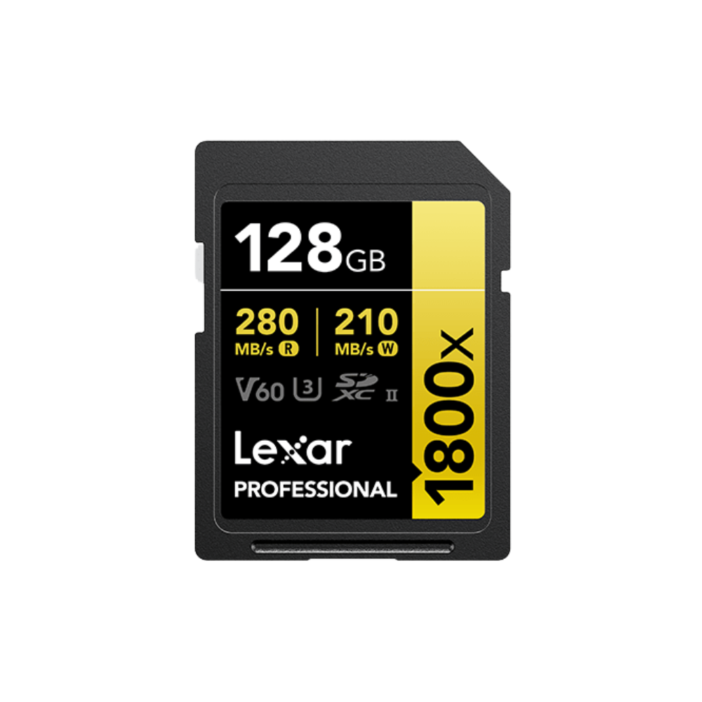 Lexar 128GB V60 1800x SDXC UHS-II GOLD Series