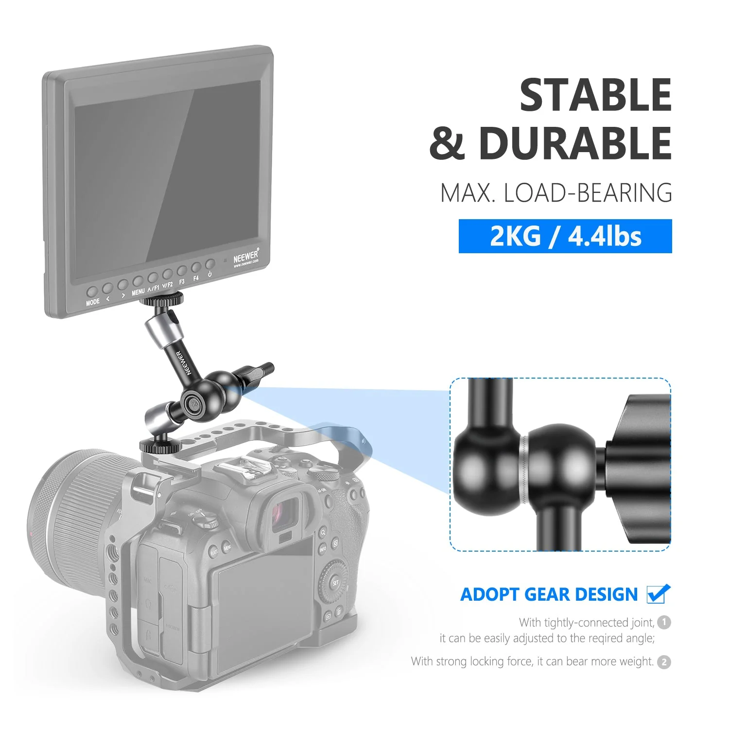NEEWER ST15 Articulating Magic Arm 3