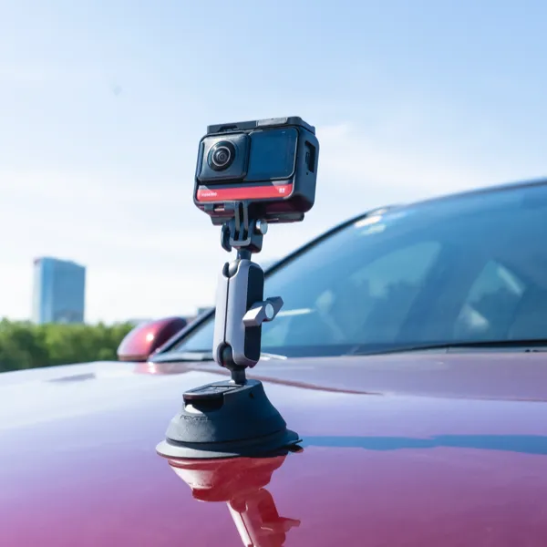 Insta360 Suction Cup Car Mount - Vue de profil détaillée