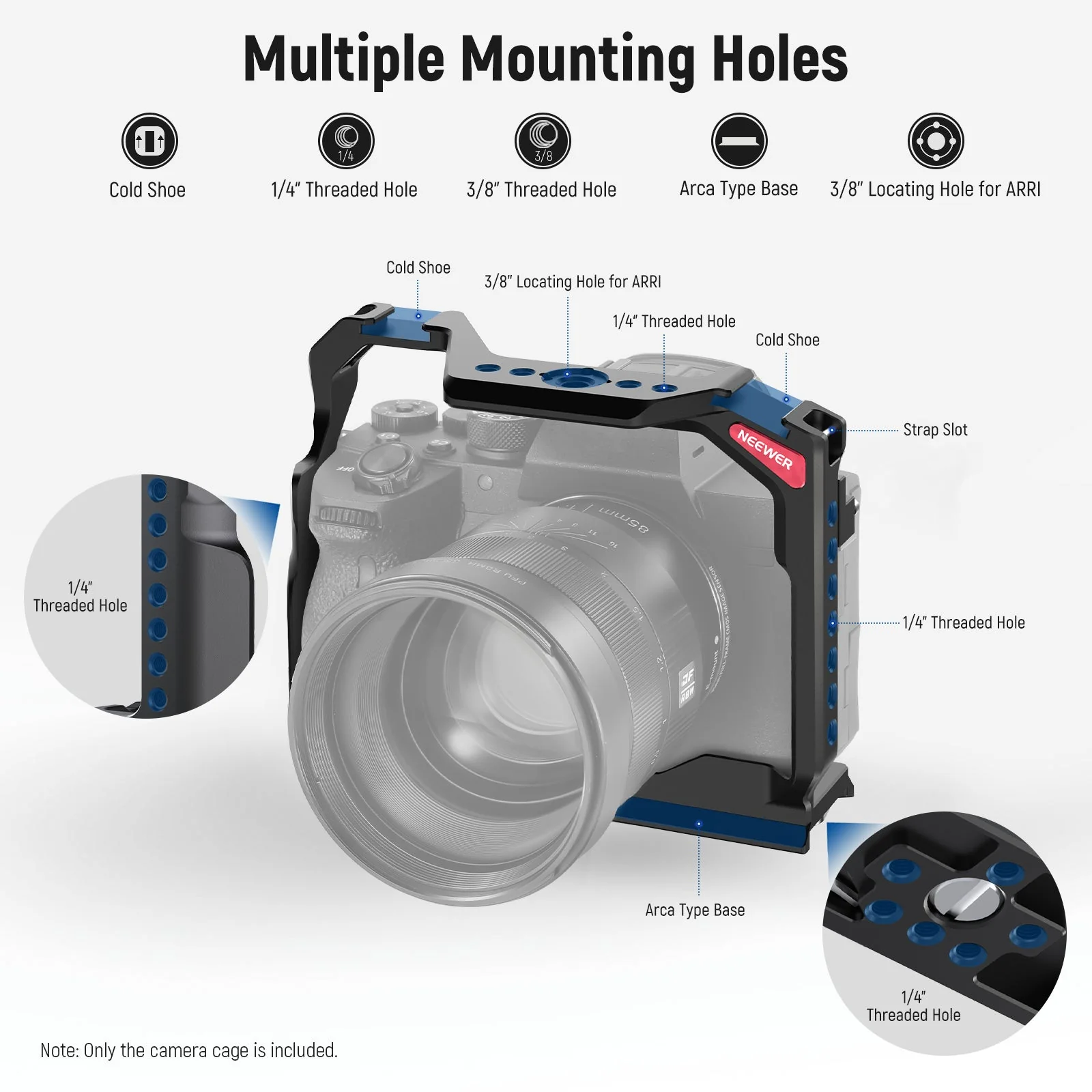 NEEWER CA004 Camera Cage Pour Sony a7RV/ a7IV/ a7RIV/ a7SIII/ a1 2
