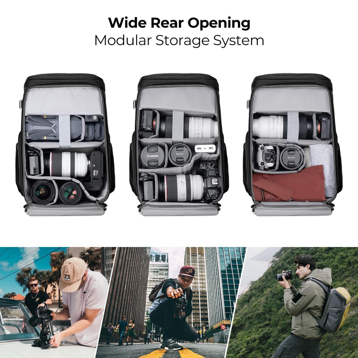 K&amp;F Concept Camera Alpha Backpack Air 25L Nature Wander 01 3