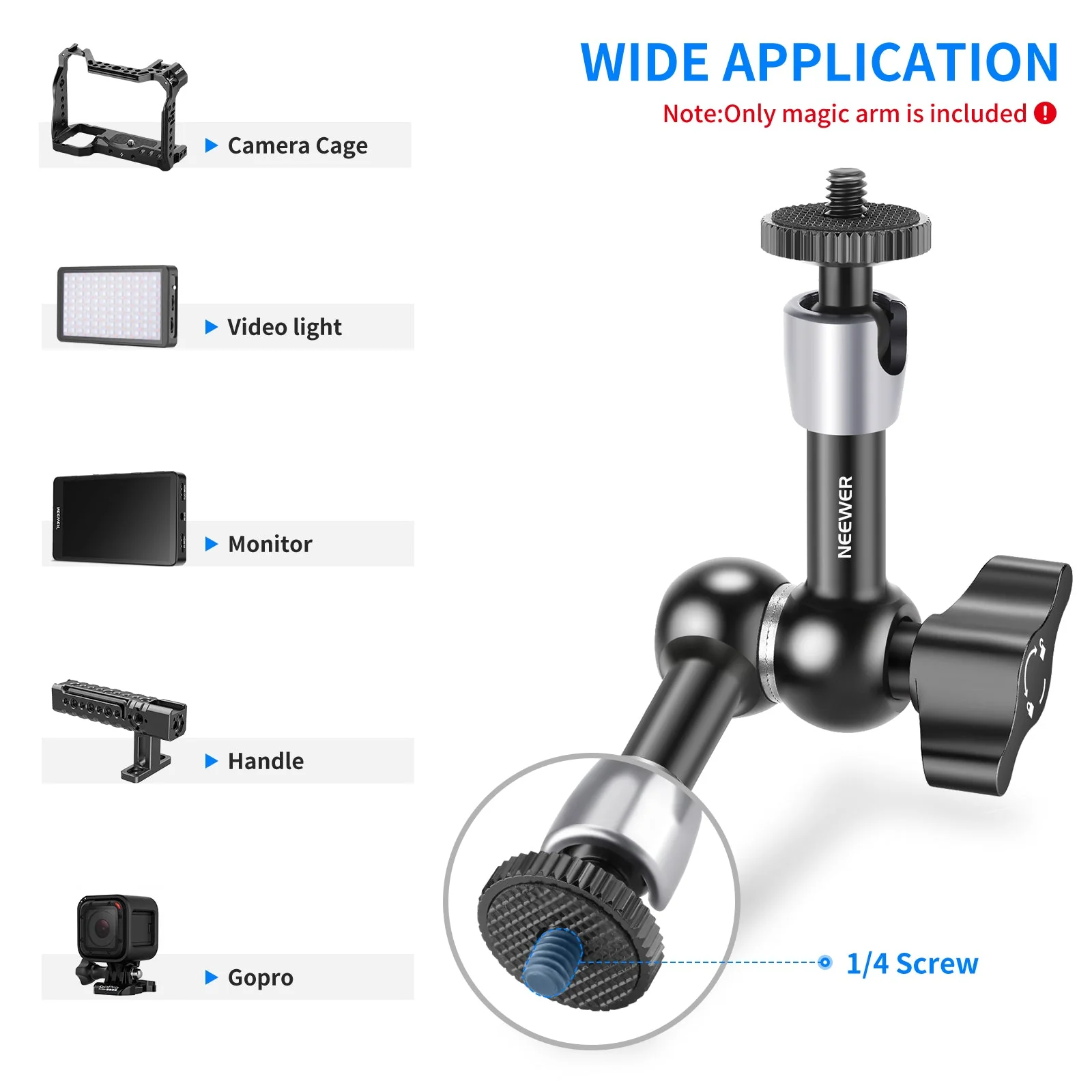NEEWER ST15 Articulating Magic Arm 2