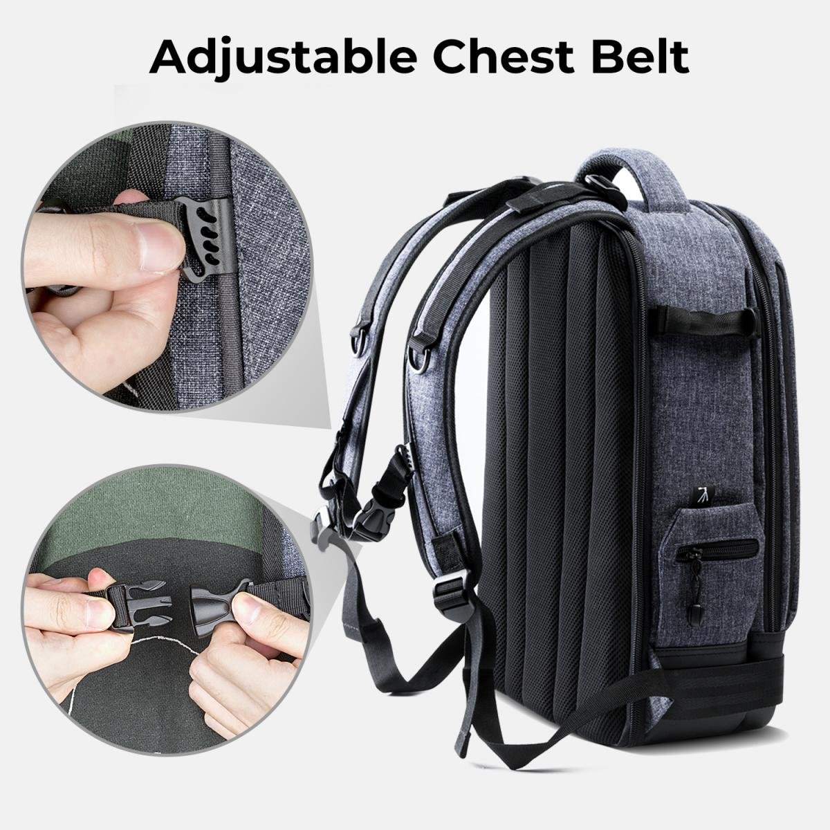 K&amp;F Concept Sac à Dos Multi-Fonction (KF13.044) - Schéma technique officiel