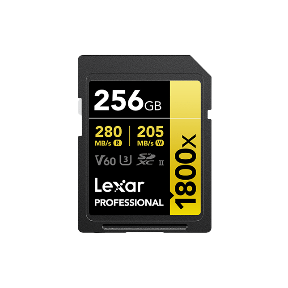Lexar 256GB V60 1800x SDXC UHS-II GOLD Series