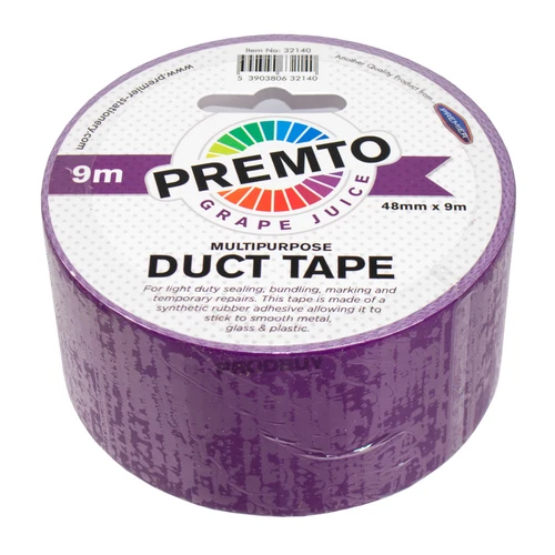 Single Roll of Duct Tape 48mm x 9.1m Bright Colour Duck Gaffa Gaffer Craft Tape - Picture 7 of 17