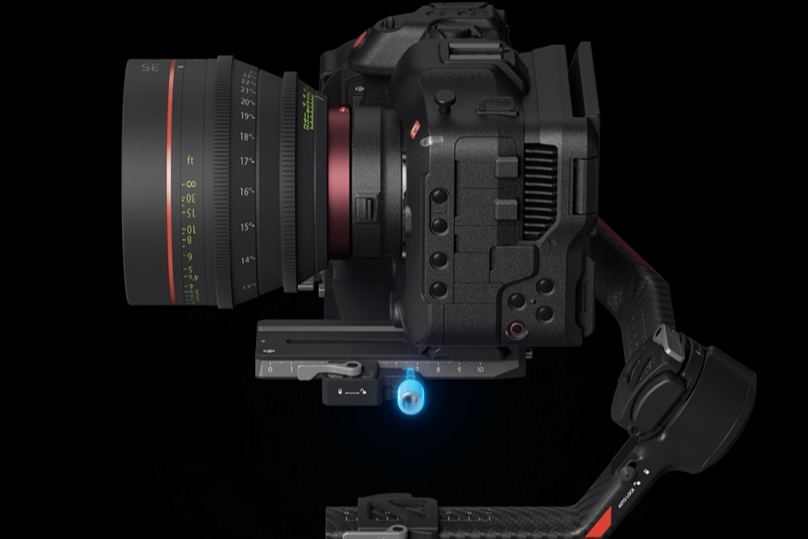 Stabilisateur DJI RS 4 Pro Combo - Schéma technique officiel